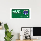 Archery Next Exit Poster (Thuiskantoor)