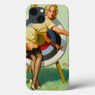 Archery Pin-Up Girl iPhone 13 Hoesje