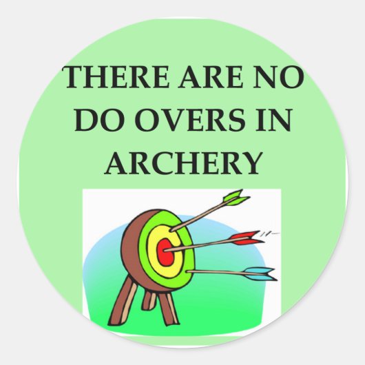 ARCHERY RONDE STICKER (Voorkant)