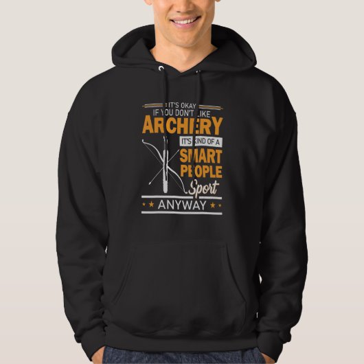 Archery Smart People Archery Hoodie (Voorkant)