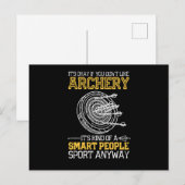 Archery Smart People Sport Arrow Bow Briefkaart (Voorkant / Achterkant)