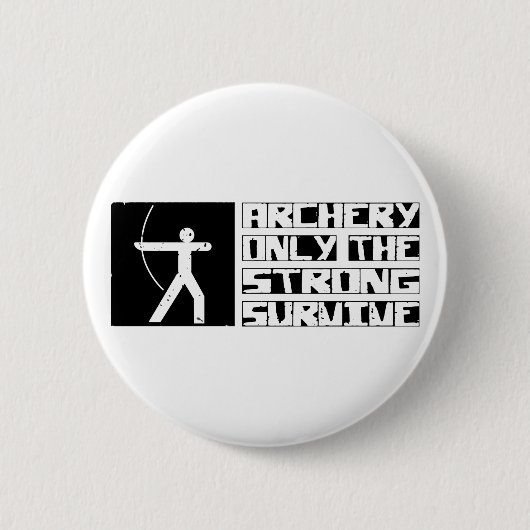 Archery Survive Ronde Button 5,7 Cm (Voorkant)