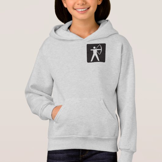 Archery Symbol Girls Hoodie (Voorkant)