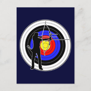 Archery & target 01 briefkaart