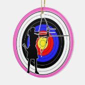 Archery & target 02 keramisch ornament (Links)