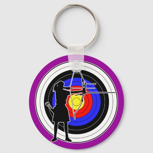 Archery & target 02 sleutelhanger (Voorkant)