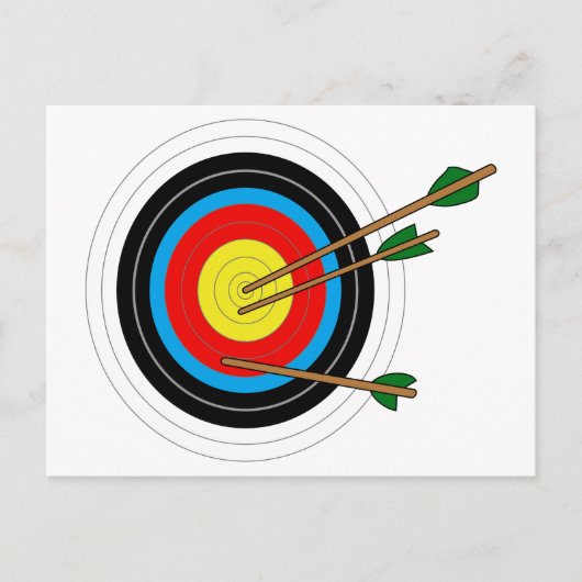 Archery Target Briefkaart (Voorkant)