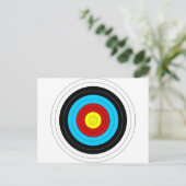 Archery Target Briefkaart (Staand voorkant)