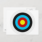 Archery Target Briefkaart (Voorkant / Achterkant)