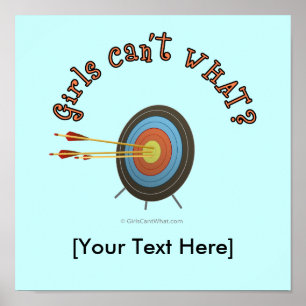 Archery Target Bullseye Poster