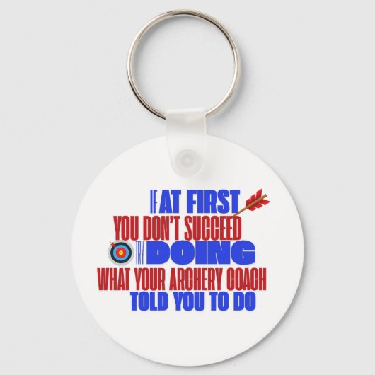 Archery Target Custom Name Sleutelhanger (Voorkant)