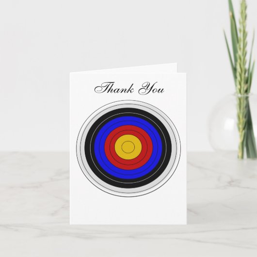 Archery Target Design Bedankt (Voorkant)