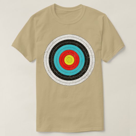 ARCHERY TARGET FITA BOW EN ARROWS T-SHIRT (Design voorkant)