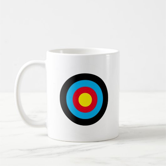 Archery Target Koffiemok (Links)