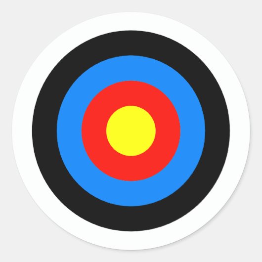 Archery Target Ronde Sticker (Voorkant)