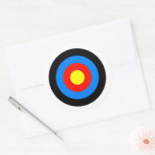 Archery Target Ronde Sticker (Envelop)