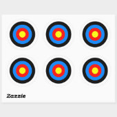 Archery Target Ronde Sticker (Vel)