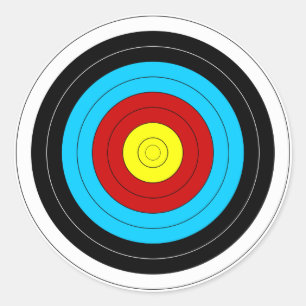 Archery Target Ronde Sticker
