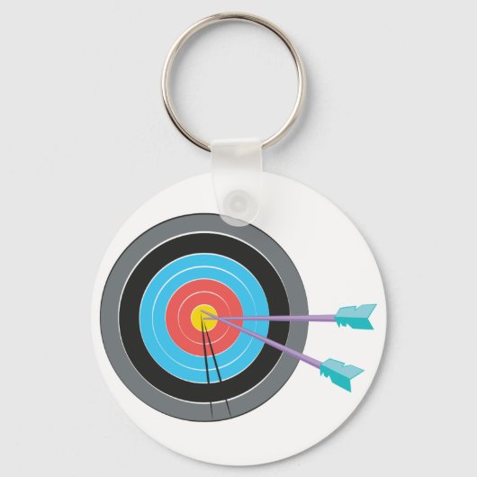 Archery Target Sleutelhanger (Voorkant)