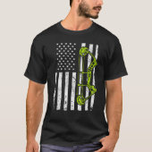 Archery USA American Flag Hunting T-shirt (Voorkant)