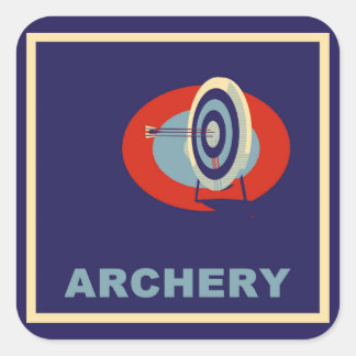 ARCHERY VIERKANTE STICKER