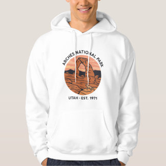 Arches Delicate Arch Vintage Utah Desert Park Hoodie