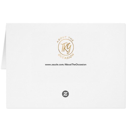 Arches d'Italie Élégant Merci Note (Dos Horizontal)