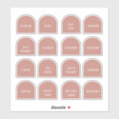 Arches Jeu d'épices 1 Étiquettes bouteille (Feuille)