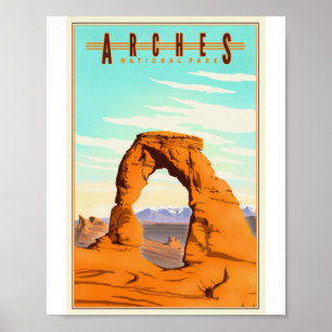 Arches Nationaal Park Litho Kunstwerk Poster