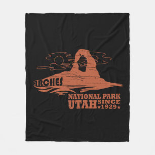 Arches Nationaal park Moab Utah  kunst Fleece Deken