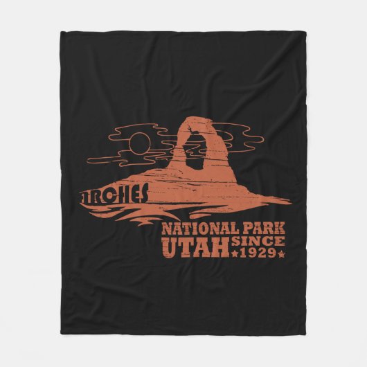 Arches Nationaal park Moab Utah  kunst Fleece Deken (Voorkant)