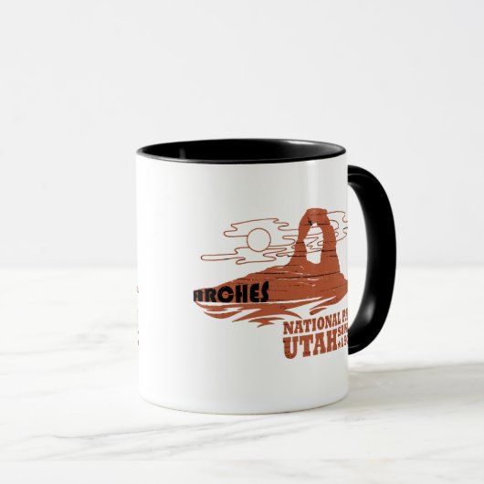 Arches Nationaal park Moab Utah  kunst Mok (Voorkant rechts)