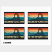 Arches Nationaal park Moab Utah kunst Rechthoekige Sticker (Vel)