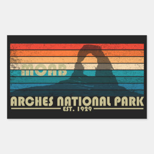 Arches Nationaal park Moab Utah  kunst Rechthoekige Sticker