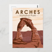 Arches National Park Delicate Arch  Briefkaart (Voorkant / Achterkant)