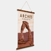 Arches National Park Delicate Arch Hangend Wandkleed (Gebogen)