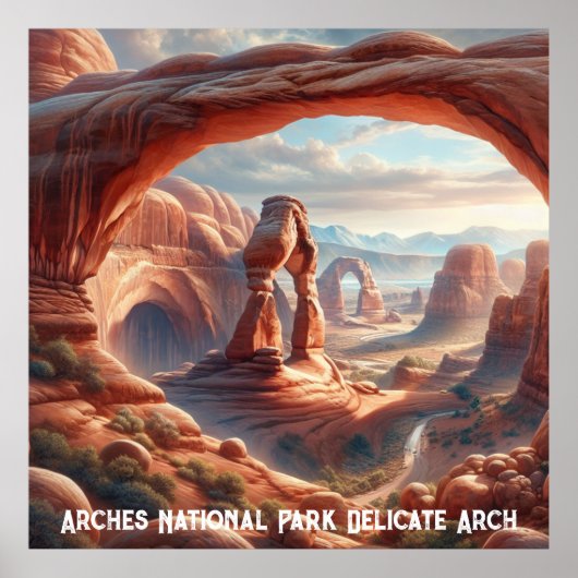 Arches National Park Delicate Arch Poster (Voorkant)