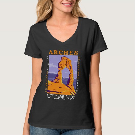 Arches National Park Delicate Arch T-shirt (Voorkant)