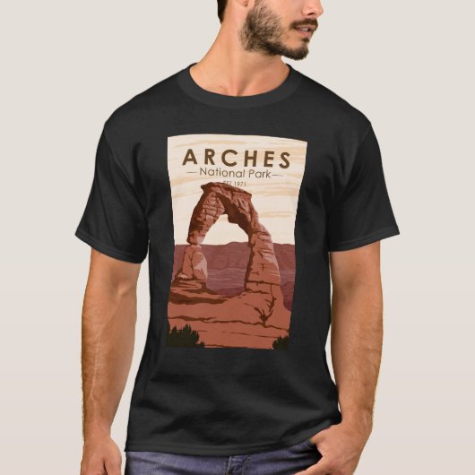 Arches National Park Delicate Arch  T-shirt (Voorkant)