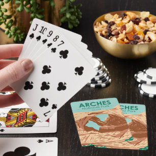 Arches National Park Dubbele Boog Pokerkaarten