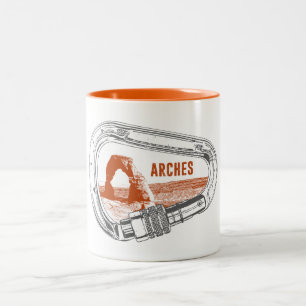 Arches National Park Klim Carabiner Tweekleurige Koffiemok