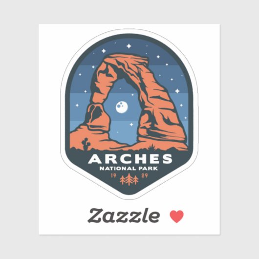 Arches National Park Large Vinyl Sticker (Vel)