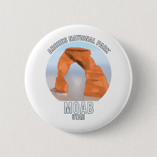 Arches National Park Moab Utah Ronde Button 5,7 Cm (Voorkant)