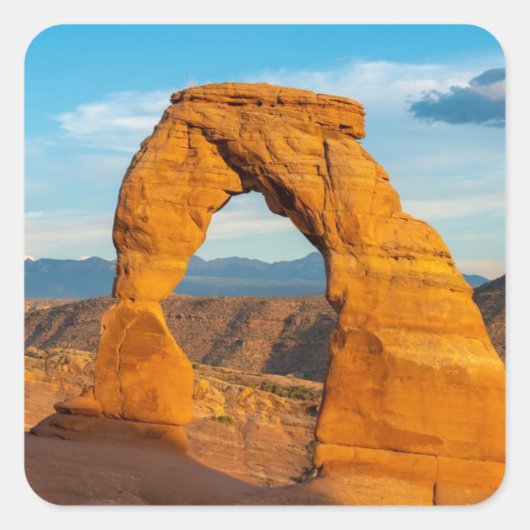 Arches National Park MOAB Utah Vierkante Sticker (Voorkant)