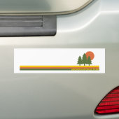 Arches National Park Pine Trees Sun Bumpersticker (Op auto)
