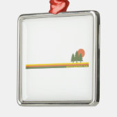 Arches National Park Pine Trees Sun Metalen Ornament (Links)