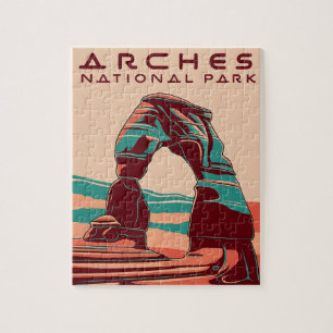 Arches National Park Retro Abstract Legpuzzel