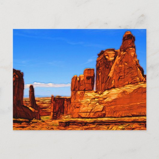 Arches National Park Rocks Briefkaart (Voorkant)