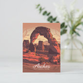 Arches National Park Sandstone Feestdagenkaart (Staand voorkant)