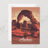 Arches National Park Sandstone Feestdagenkaart (Voorkant / Achterkant)